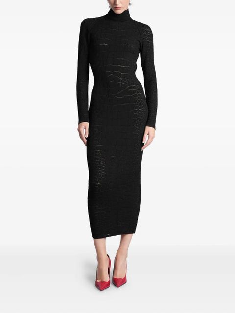 Balmain open-back midi dress - Black - zdjęcie produktu nr 1