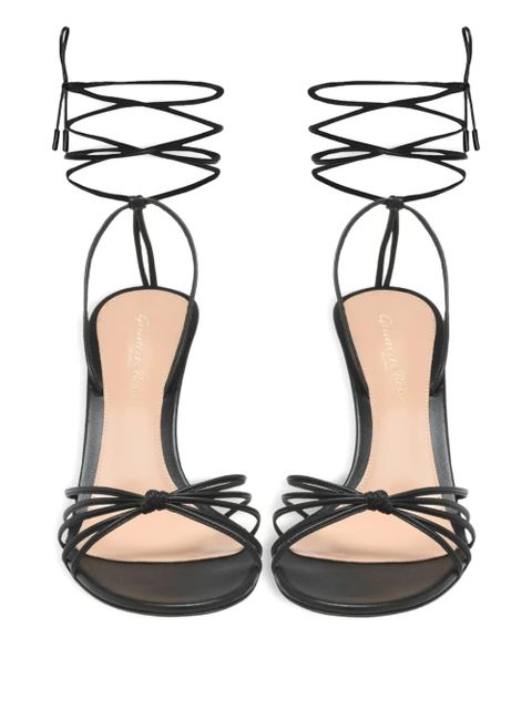 Gianvito Rossi Gwyneth lace-up heeled sandals - Black