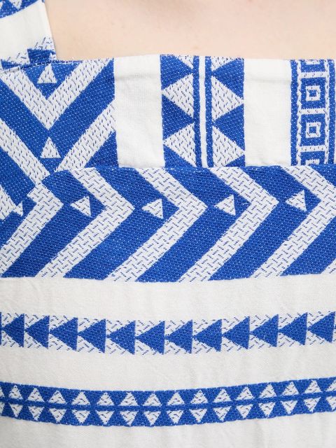 Superdry sukienka kolor niebieski maxi rozkloszowana W8011872A-F1W