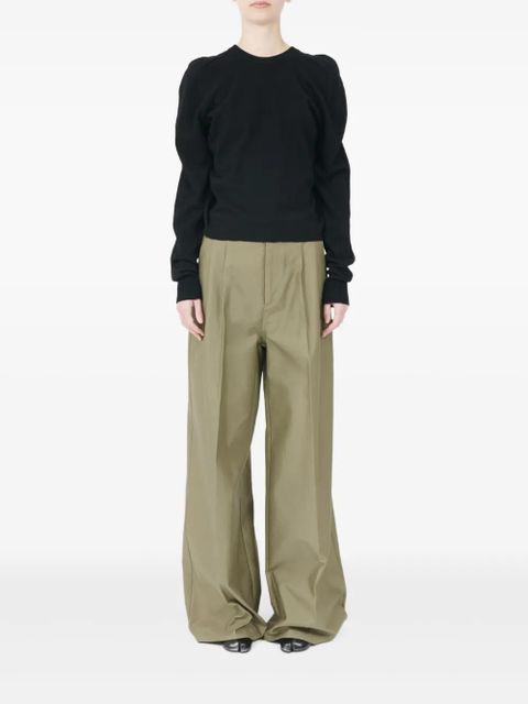 Maison Margiela puff-shoulder wool sweater - Black - zdjęcie produktu nr 2