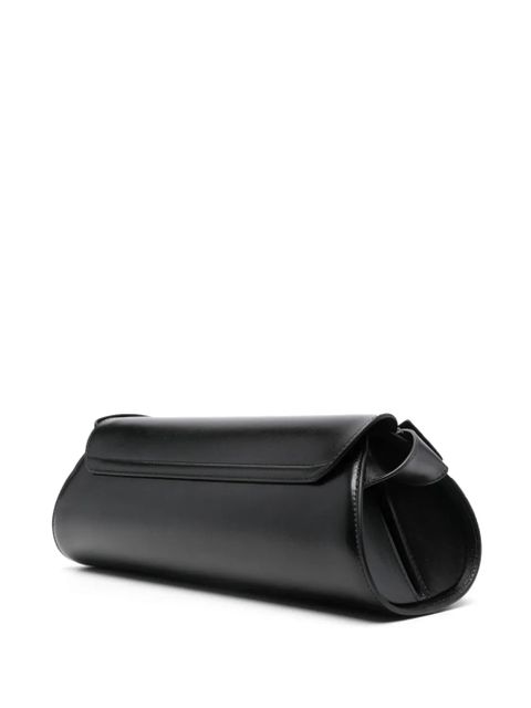 Jil Sander large Cannolo leather shoulder bag - Black