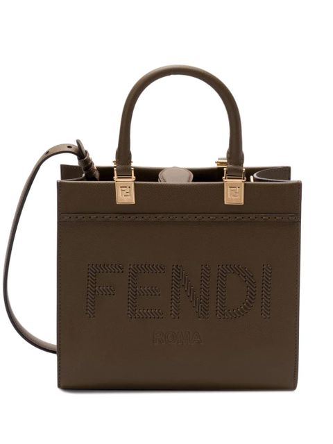 FENDI small Sunshine tote bag - Green - zdjęcie produktu nr 1