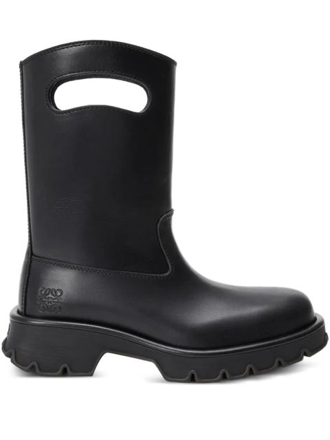 LOEWE Bobby cut-out lug-sole boots - Black - zdjęcie produktu nr 1