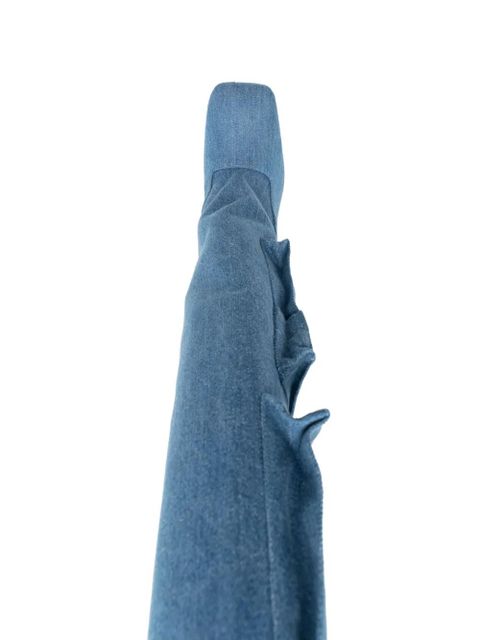 The Attico Sienna 105mm denim boots - Blue
