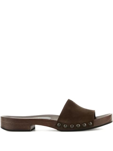 Miu Miu studded suede sandals - Brown - zdjęcie produktu nr 1