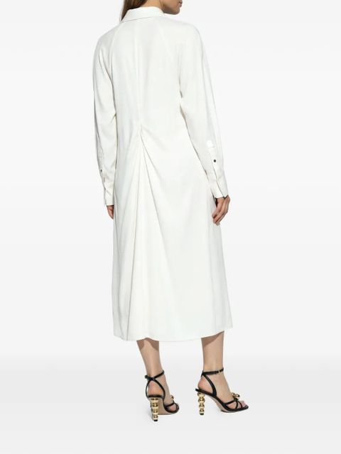 Victoria Beckham collared midi dress - Neutrals