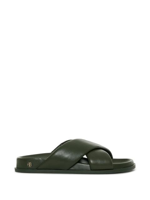 ANINE BING criss cross emi slides - Green - zdjęcie produktu nr 1