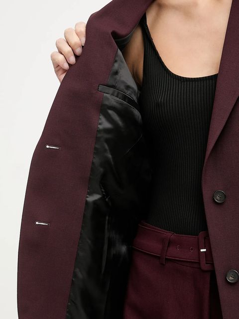 Filippa K marynarka z dodatkiem wełny kolor pomarańczowy jednorzędowa gładka 31825