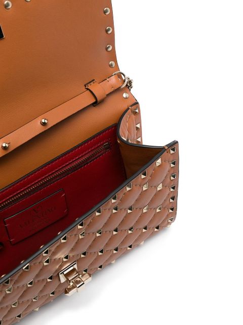 Valentino Garavani Ruckstud clutch bag - Brown