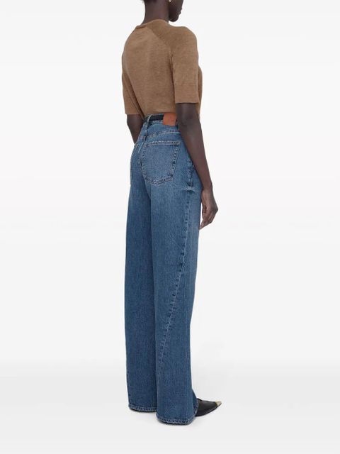 ANINE BING Aria merino wool-cashmere blend jumper - Brown