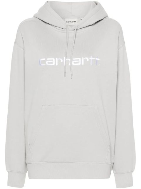 Carhartt WIP W' Hooded logo-embroidered hoodie - Grey - zdjęcie produktu nr 1