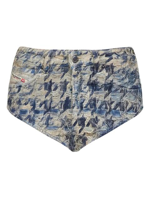 Diesel frayed denim shorts - Blue - zdjęcie produktu nr 2