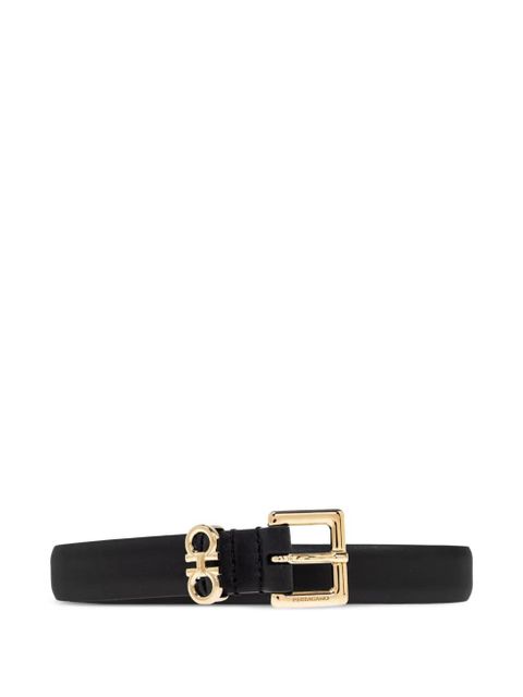 Ferragamo logo-buckle belt - Black - zdjęcie produktu nr 1