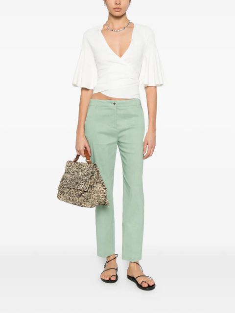 PINKO Bello straight-leg trousers - Green - zdjęcie produktu nr 2