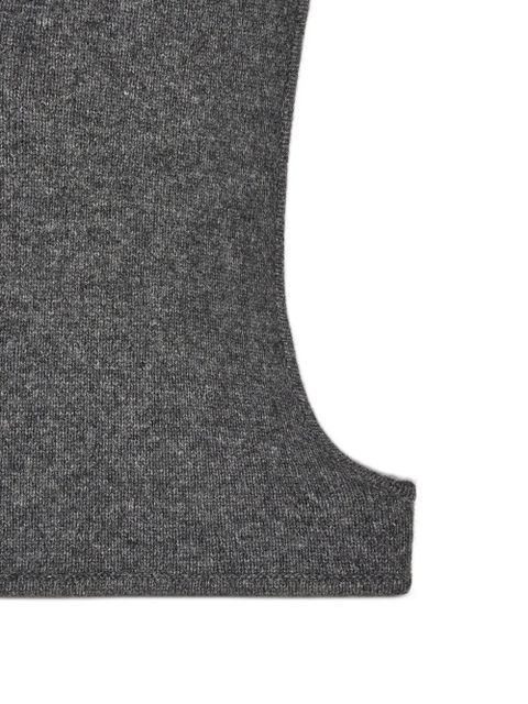 GANNI wool balaclava - Grey - zdjęcie produktu nr 2