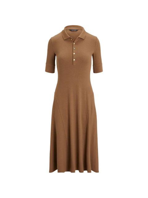 Lauren Ralph Lauren short-sleeve polo dress - Brown - zdjęcie produktu nr 1