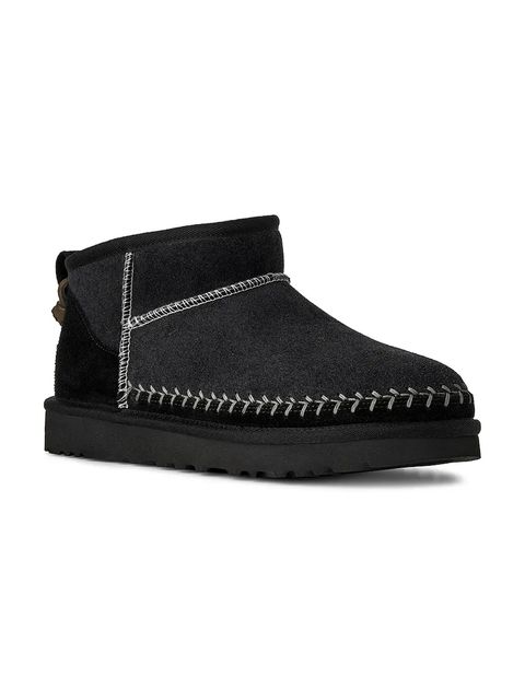 UGG śniegowce Classic Ultra Mini Biarritz kolor czarny 1171538.BLK