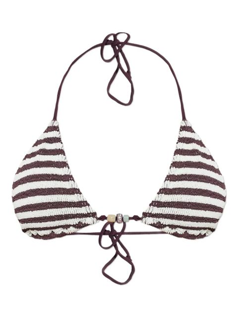 Bond-eye Beaded Ingrid bikini top - White - zdjęcie produktu nr 1