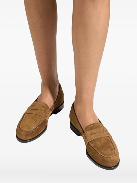 Aeyde Oscar suede loafers - Brown - zdjęcie produktu nr 2