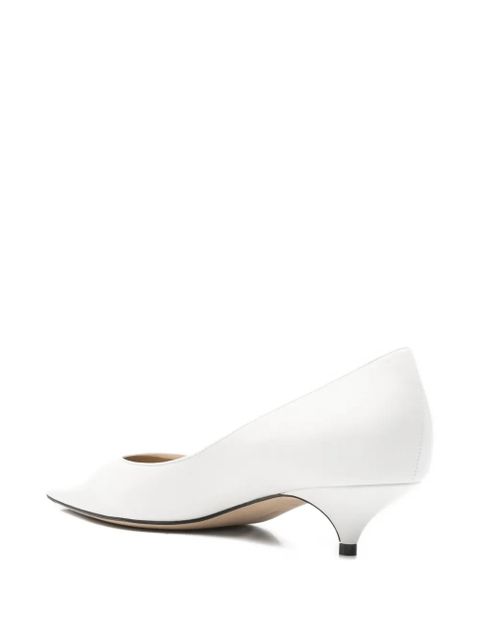 The Row Liisa kitten-heel sandals - White