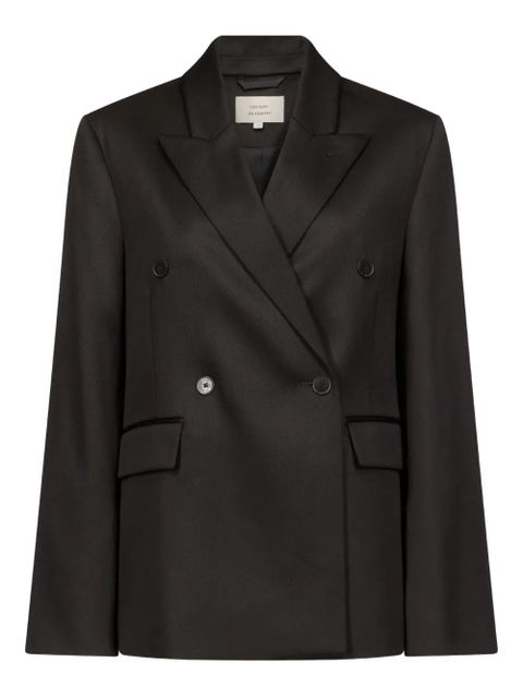 LouLou de Saison Hornlds double-breasted peak-lapel blazer - Black - zdjęcie produktu nr 1