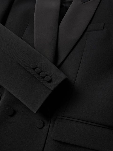 Valentino Garavani Grisaille double-breasted blazer - Black