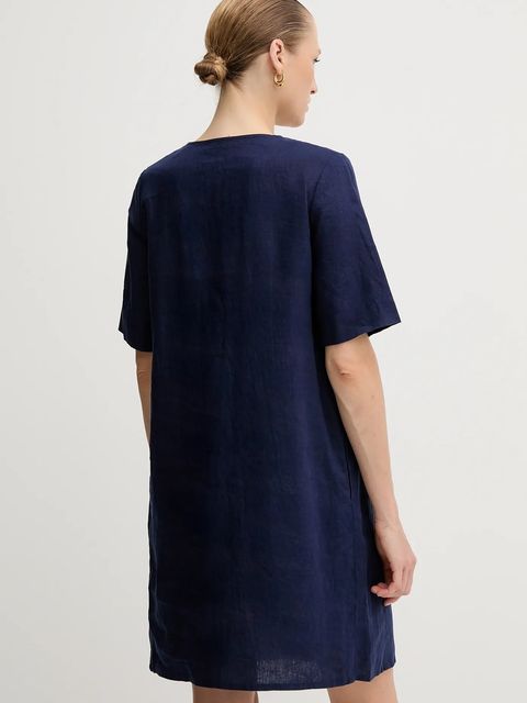 United Colors of Benetton sukienka lniana