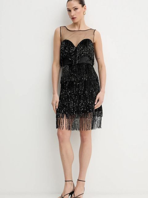 Bardot sukienka kolor czarny mini prosta 60271DB - zdjęcie produktu nr 2