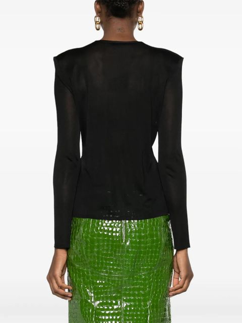 TOM FORD semi-sheer jersey-knit T-shirt - Black