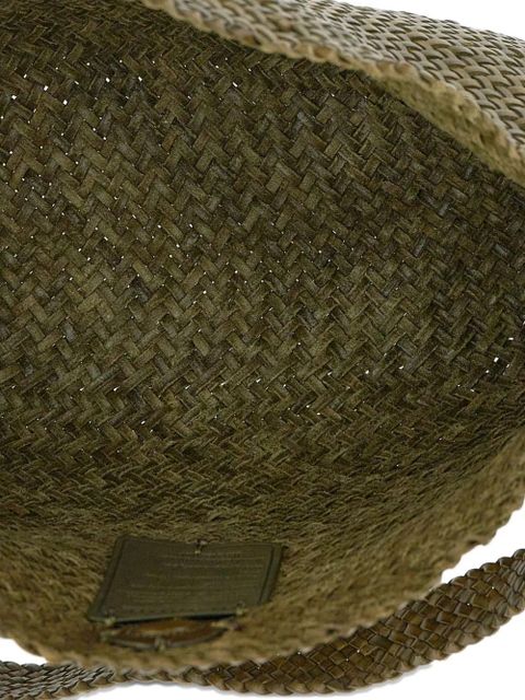 DRAGON DIFFUSION Santa Marta interwoven crossbody bag - Green