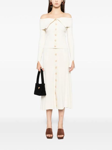 ZIMMERMANN Rebellion midi skirt - Neutrals