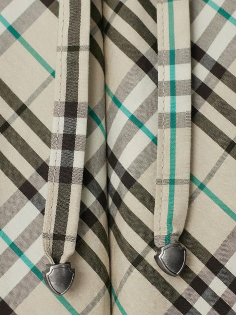 Burberry check-pattern cotton trousers - Neutrals