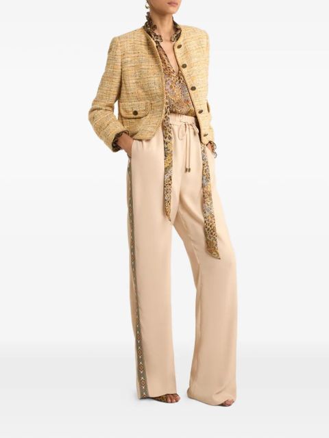 ETRO drawstring wide-leg trousers - Neutrals - zdjęcie produktu nr 2