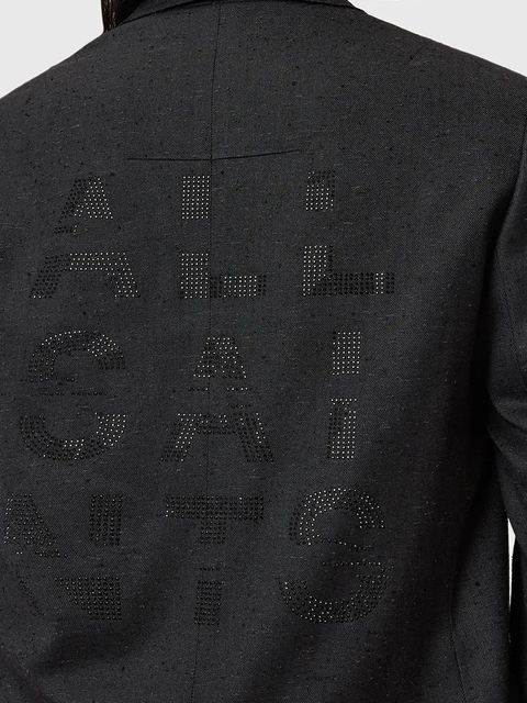 AllSaints marynarka ESSIE kolor szary jednorzędowa W008QD - zdjęcie produktu nr 2