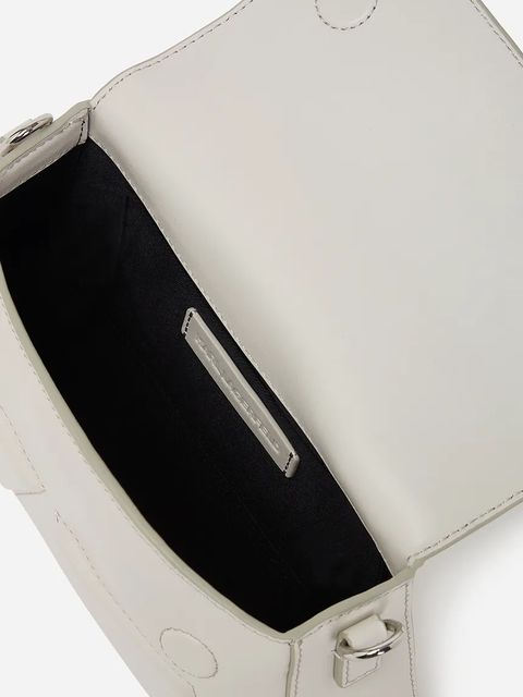 Karl Lagerfeld torebka skórzana IKON/K kolor biały A1W30154