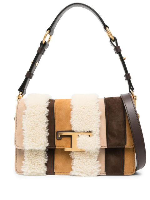 Tod's T Timeless panelled shoulder bag - Brown - zdjęcie produktu nr 1
