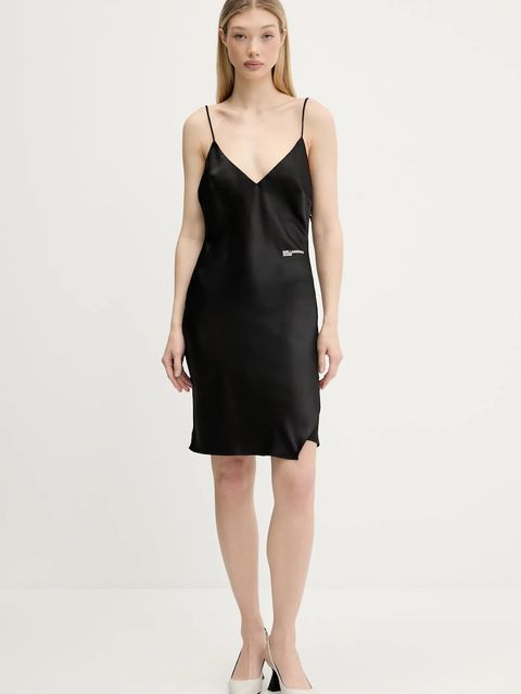 Karl Lagerfeld Jeans sukienka kolor czarny mini prosta A3W13045 - zdjęcie produktu nr 2