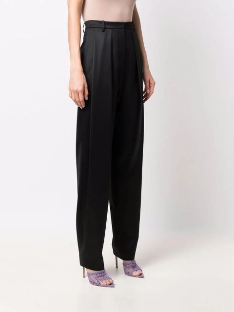 Magda Butrym high-waisted oversize tapered trousers - Black