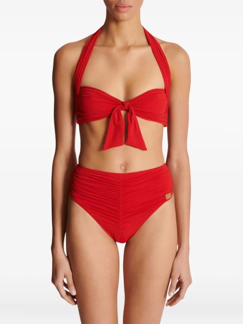 Balmain tie-detail bikini - Red