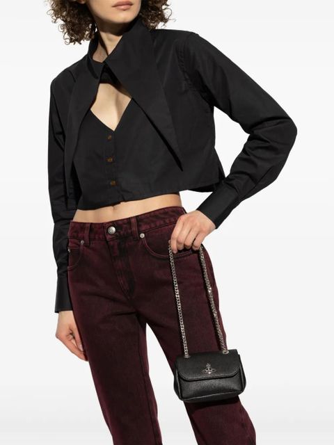 Vivienne Westwood Orb-plaque shoulder bag - Black - zdjęcie produktu nr 2