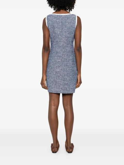 Maje square-neck mini dress - Blue