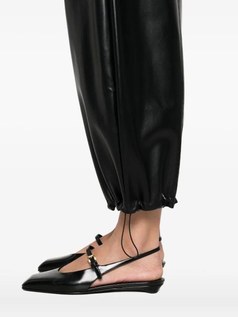 PINKO elasticated-waistband trousers - Black