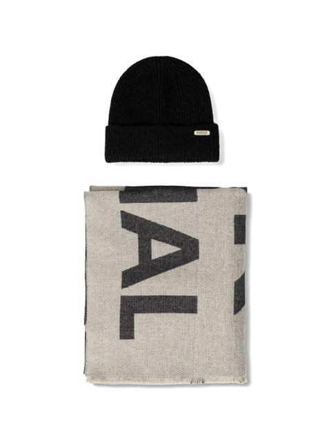 Barbour ribbed-knit beanie hat - Black - zdjęcie produktu nr 1