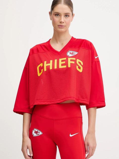 Nike t-shirt Jersey Fashion Top damski kolor czerwony 03O3-65N-7G-5HX - zdjęcie produktu nr 1