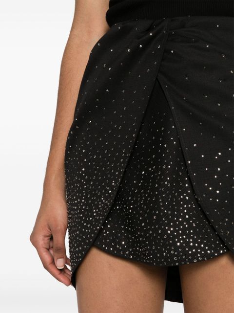 Off-White crystal-embellished mini skirt - Black