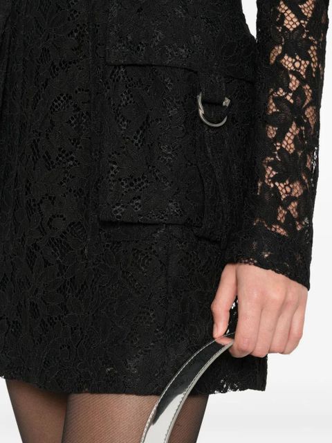 Blumarine lace buckle dress - Black