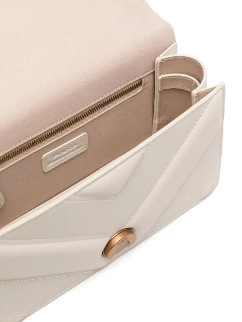 PINKO mini Love One cross body bag - White