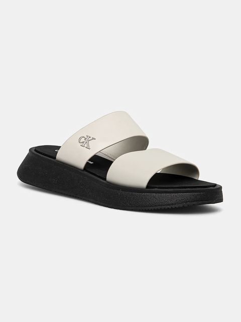 Calvin Klein Jeans klapki SANDAL SLIDE DOUBLE STRAP - zdjęcie produktu nr 2