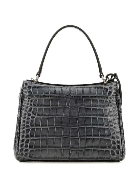 Balenciaga embossed croc rodeo tote bag - Grey