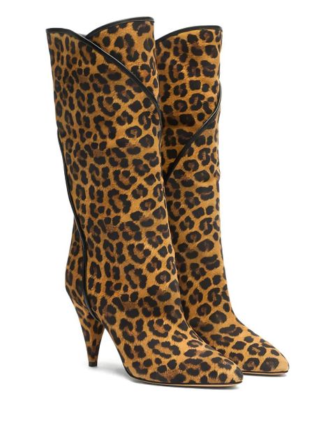 Casadei Venus leopard-print boots - Brown - zdjęcie produktu nr 2